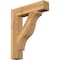 Ekena Millwork Funston Block Rough Sawn Bracket, Western Red Cedar, 6"W x 30"D x 36"H BKT06X30X36FST05RWR - alternate 1